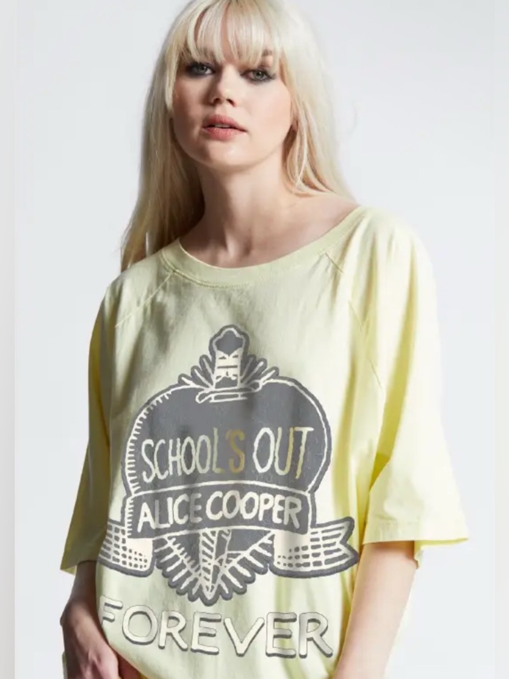 Alice Cooper Schools Out Oversized One Size Tee RECYCLED KARMA